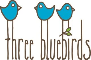 Three bluebirds